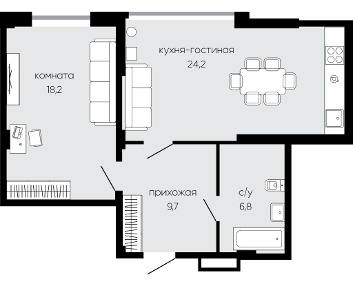 4х-комнатная квартира «ПРИМА»